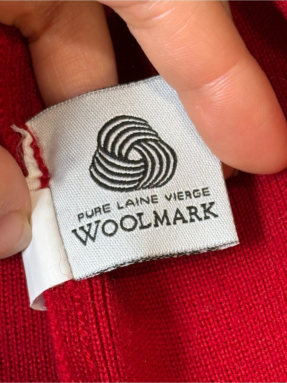 Vintage SAINT JAMES France Red 100% Wool Anchor Button Chore Cardigan Jacket - Picture 4 of 11